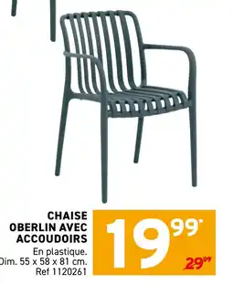 Trafic Chaise oberlin avec accoudoirs offre