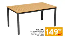 Table bali