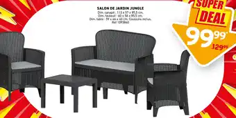 Trafic Salon de jardin jungle offre