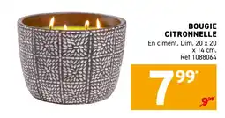 Trafic Bougie citronnelle offre