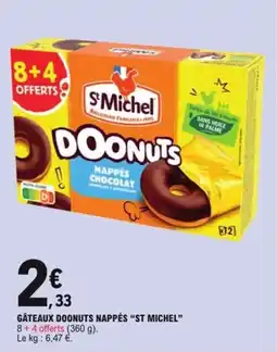 E.Leclerc Gâteaux doonuts nappés st michel offre