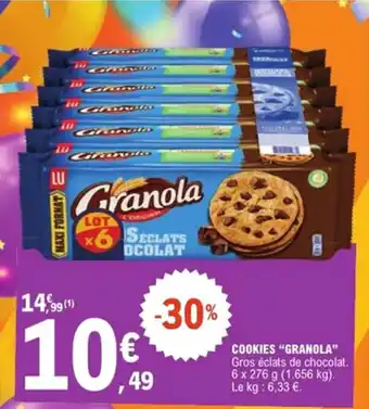 E.Leclerc Cookies granola offre