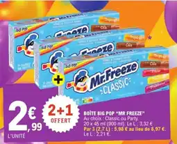 E.Leclerc Boîte big pop mr freeze offre