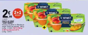 E.Leclerc Fruits au sirop saint mamet offre