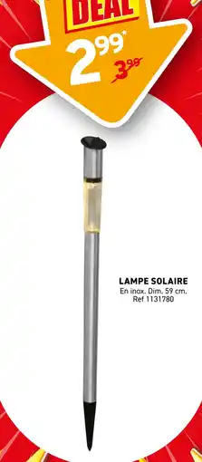 Trafic Lampe solaire offre