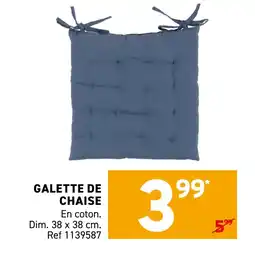 Trafic Galette de chaise offre