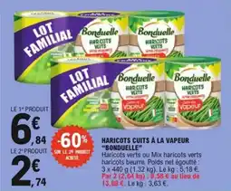 E.Leclerc Haricots cuits à la vapeur bonduelle offre