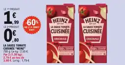 E.Leclerc La sauce tomate cuisinee heinz offre