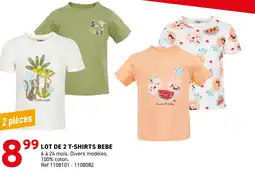 Trafic Lot de 2 t-shirts bebe offre