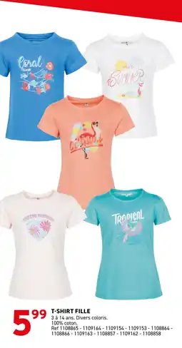 Trafic T-shirt fille offre