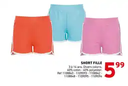Trafic Short fille offre