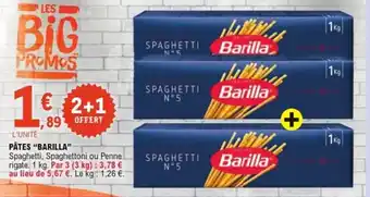 E.Leclerc Pâtes barilla offre