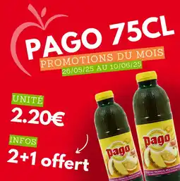 marché frais Géant PAGO offre