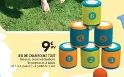 La Foir'Fouille Jeu de chamboule tout offre