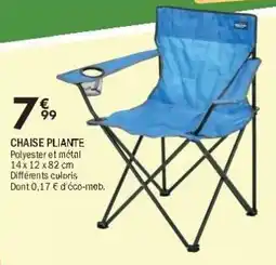 La Foir'Fouille Chaise pliante offre