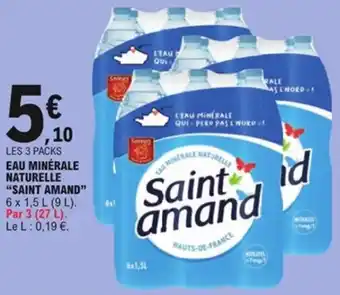 E.Leclerc Eau minérale naturelle saint amand offre