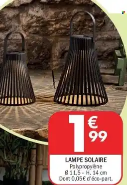 La Foir'Fouille Lampe solaire polypropylène offre