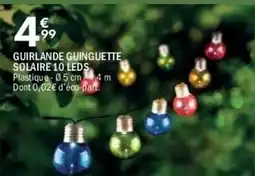 La Foir'Fouille Guirlande guinguette solaire 10 leds offre