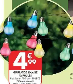 La Foir'Fouille Guirlande solaire ampoules offre