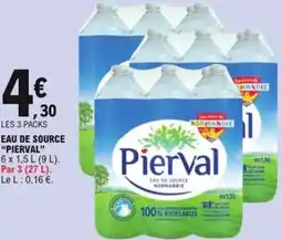 E.Leclerc Eau de source pierval offre