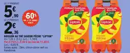 E.Leclerc Boisson au thé saveur pêche lipton offre