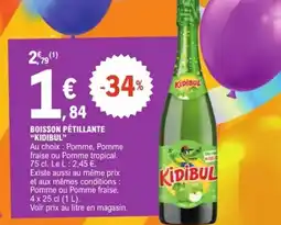 E.Leclerc Boisson pétillante kidibul offre
