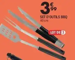 La Foir'Fouille Set d'outils bbq 40 cm offre