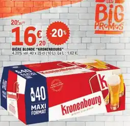 E.Leclerc Bière blonde kronenbourg offre