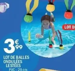 La Foir'Fouille Lot de balles ondulées lestées pvc-29 cm offre