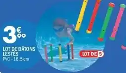 La Foir'Fouille Lot de bâtons lestés pvc-18,5 cm offre