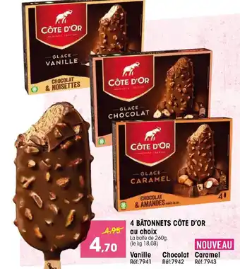Croque Gel 4 Bâtonnets Côted'or offre