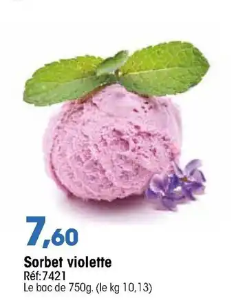 Croque Gel Sorbet violette offre