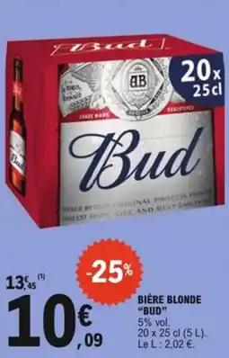 E.Leclerc Bière blonde bud offre