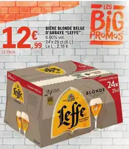E.Leclerc Biere blonde belge d'abbaye leffe offre