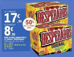 E.Leclerc Bière blonde aromatisée à la tequila desperados offre