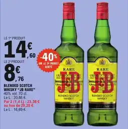 E.Leclerc Blended scotch whisky jb rare offre