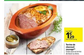 Carrefour Terrine De Chevreuil Sauvage offre