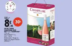 E.Leclerc Vin de l'union européenne rosé bib champlure offre