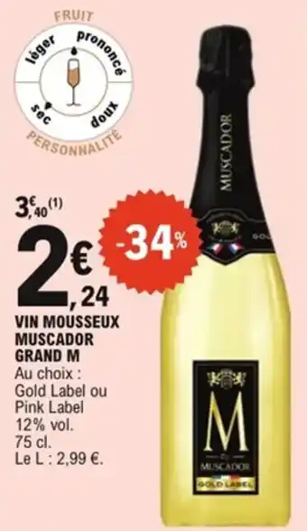 E.Leclerc Vin mousseux muscador grand m offre