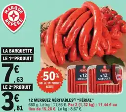 E.Leclerc 12 merguez véritables férial offre
