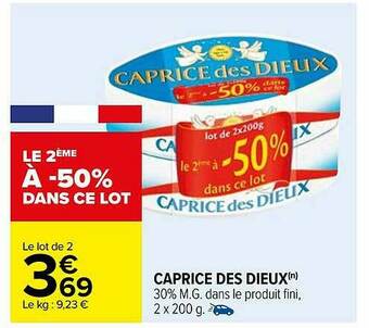 Carrefour Caprice Des Dieux offre