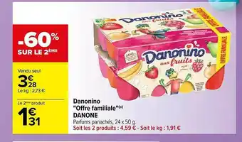 Carrefour Danonino offre