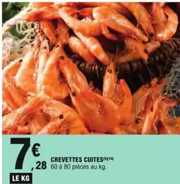E.Leclerc Crevettes cuites offre