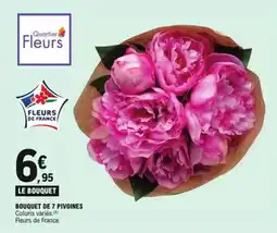 E.Leclerc Bouquet de 7 pivoines offre