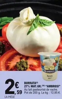E.Leclerc Burrata ambrosi offre
