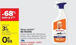 Carrefour Drive MR PROPRE Spray cuisine offre