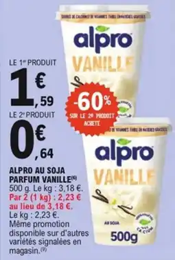 E.Leclerc Alpro au soja parfum vanille offre