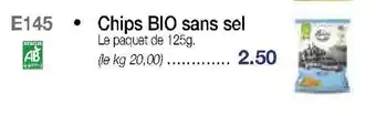 Croque Gel Chips BIO sans sel offre