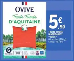 E.Leclerc Truite fumée d'aquitaine ovive offre