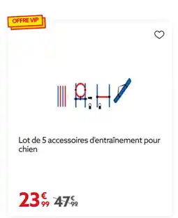 Lot de 5 accessoires d'entraînement pour chien